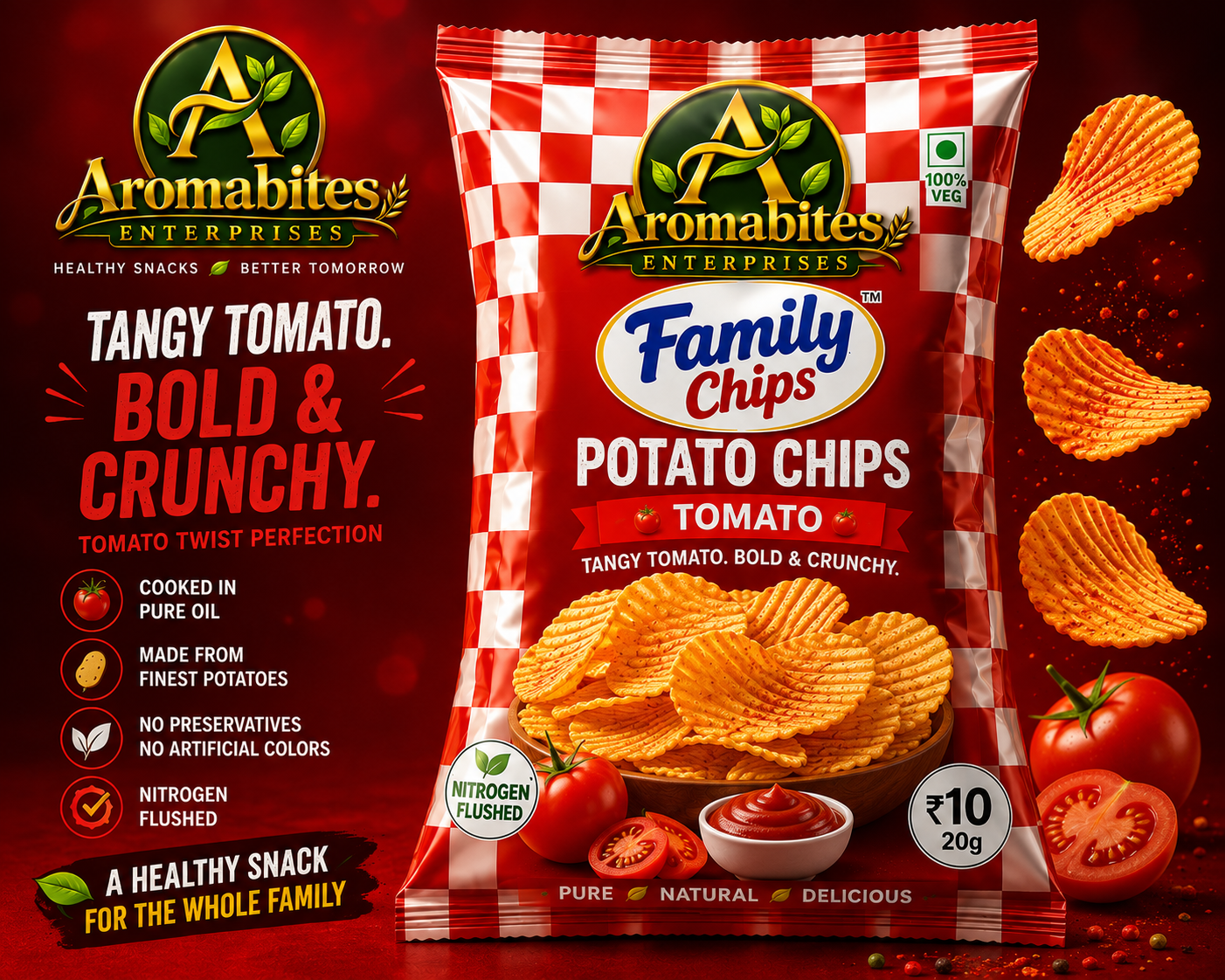 Tomato Potato Chips promotional artwork